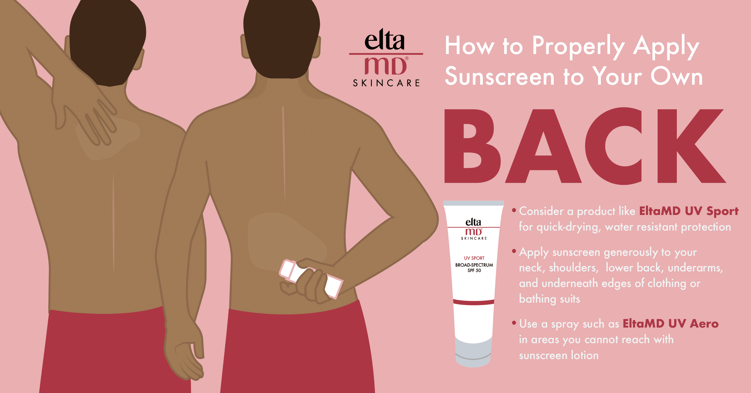 How to properly apply sunscreen to your own back